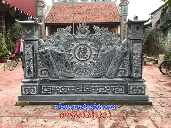 Mẫu cuốn thư đá có cột