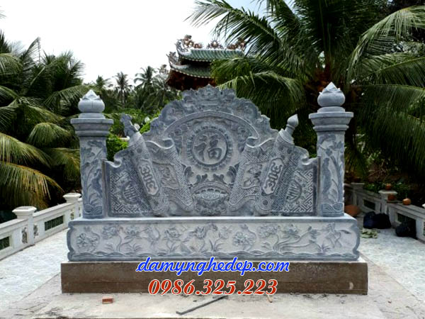Mẫu cuốn thư đá cột tròn