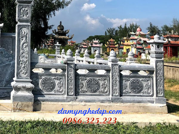 Mẫu lan can chạm chữ thọ đẹp