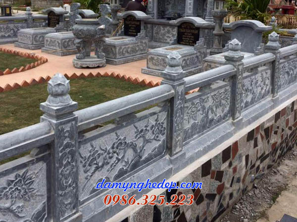 Mẫu lan can đá chạm tứ quý